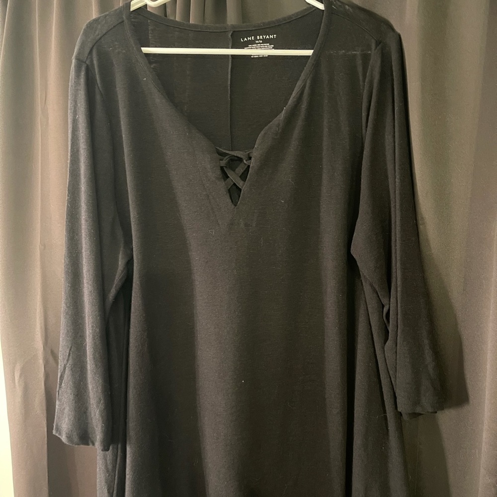 Lane Bryant Lace Up Top